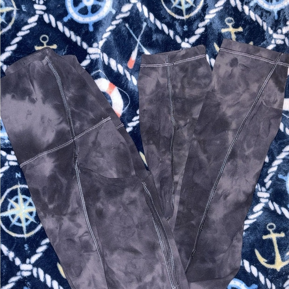 lululemon athletica high-waisted with pockets grey leggings